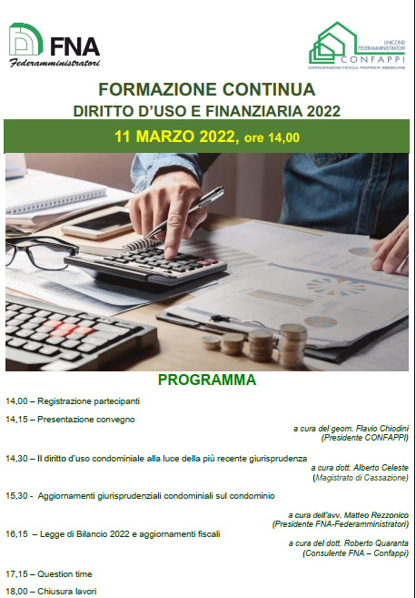 Diritto duso e Finanziaria 2022